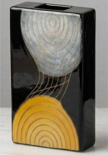 Eclipse tall rectangular vase